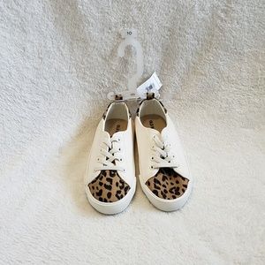 *SOLD*New Old Navy white and leopard shoes